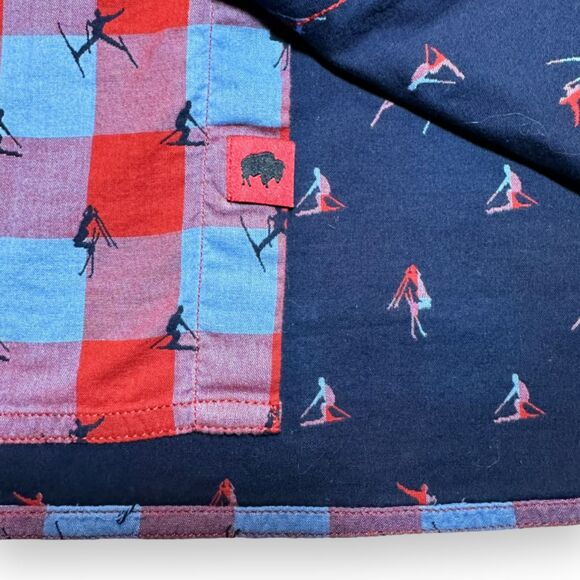 Mountain Khakis Freestyle LS Shirt Ski Tricks AOP Button Up Sz Medium - Picture 8 of 12